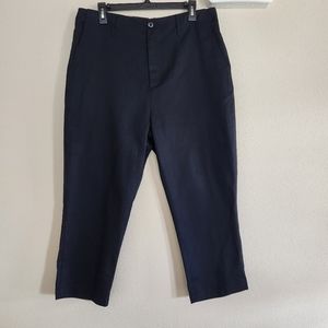 STAMPD Mens Black Cropped Ankle Pants With Waist Adjusters Size 32 NWT